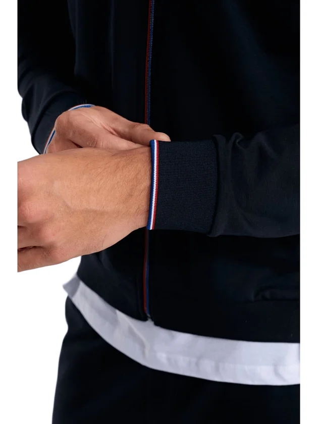 Tricolore Gilet Capuche